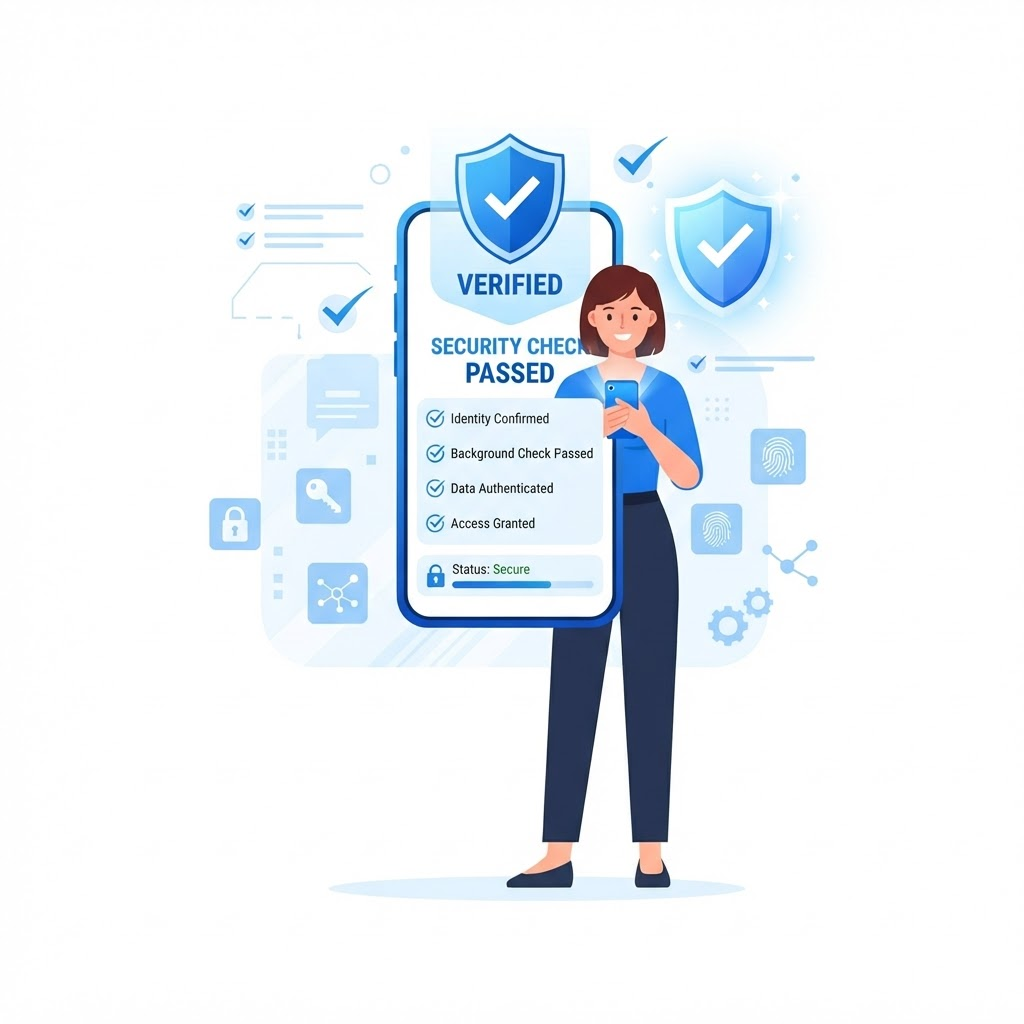 Background verification illustration
