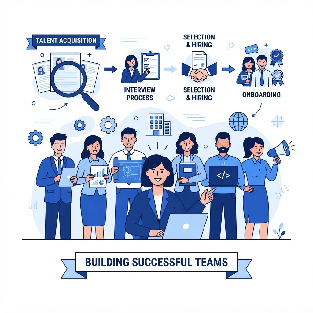 Custom staffing illustration